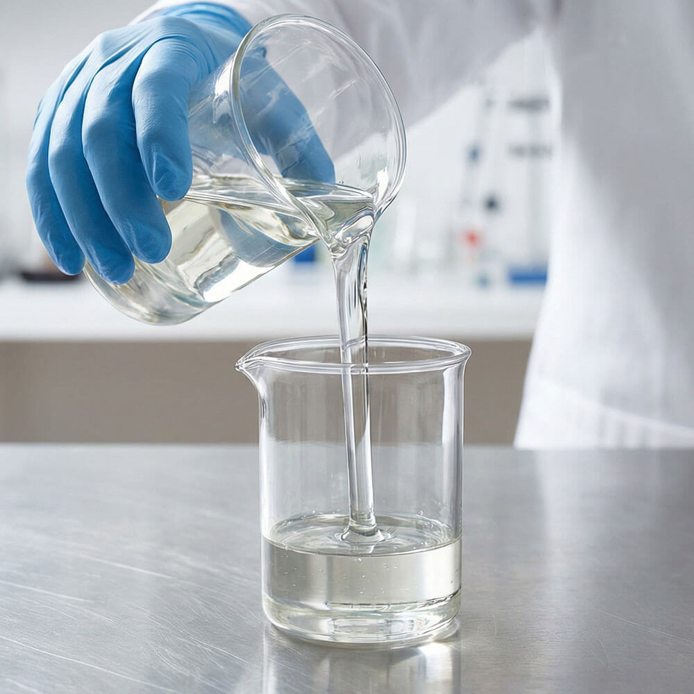 The THICK Pouring Into Beaker